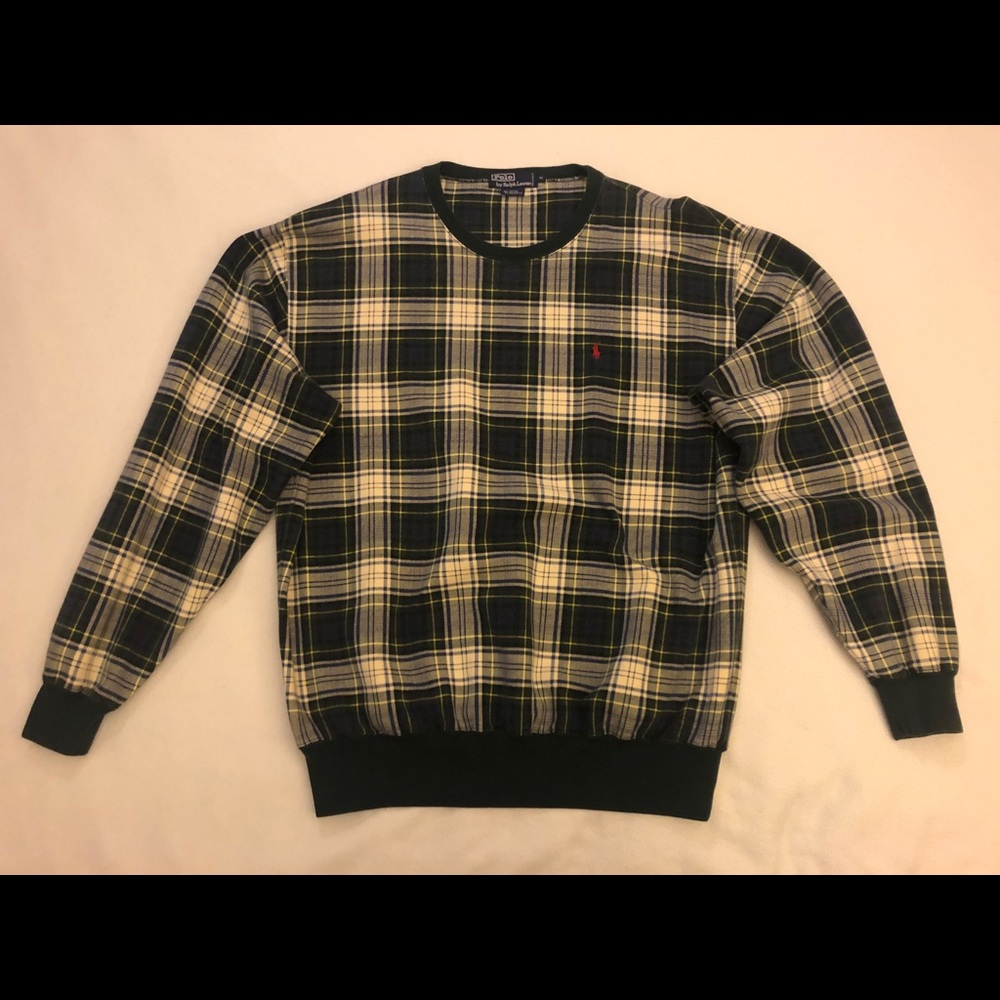 Polo by Ralph Lauren Plaid Sweatshirt Men’s XL